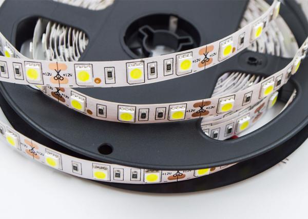Decorative Cool White Led Strip Light , 24V DC High Power Led Strip 60Led / M