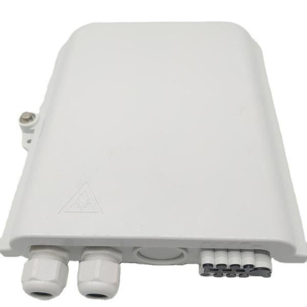 8 Ports FTTH Terminal Box White Outdoor Corridor PC 8 Core Optic Fiber Distribution Box