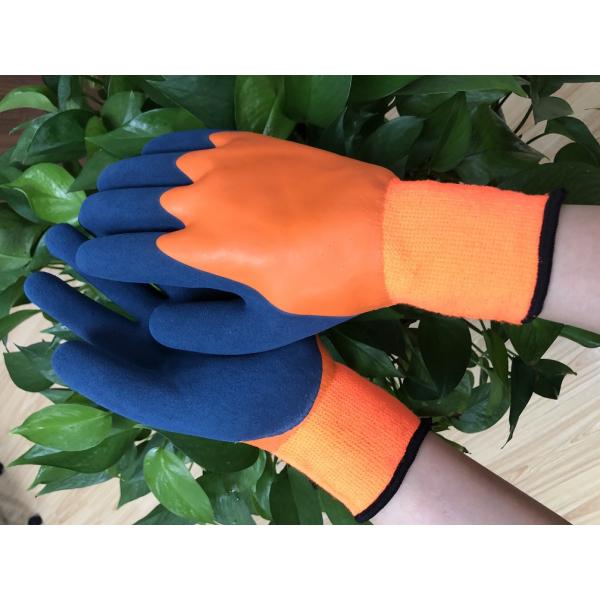 Decorating Winter Warm Colorful Rubber Grip Small Hands Palm Coated Gloves