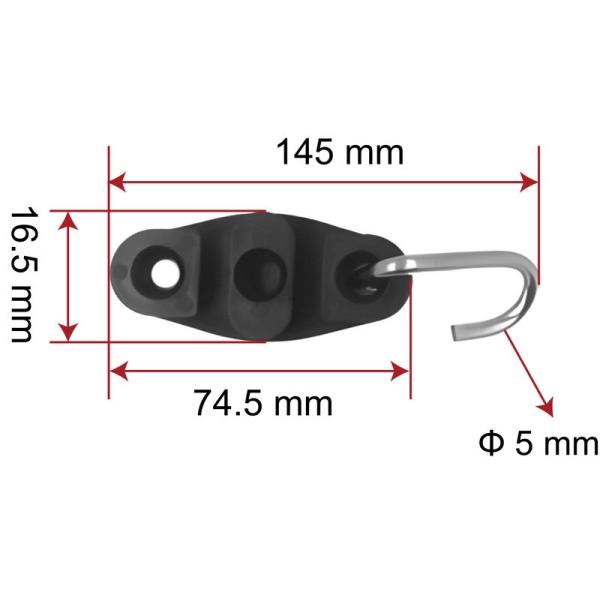 Clampe à décharge de câble plat de combinaison FTTH ZCSPC-10 - Clampe durable et fiable pour les installations FTTH