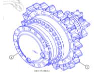 Belparts Excavator E320 320 Travel Gearbox 511-6006 511-6007 571-4032 Travel Reduction Gear