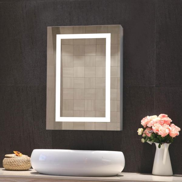 Armário de espelhos de medicina inteligente LED personalizado para decoração de banheiros de hotéis / casas