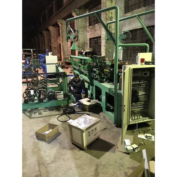 3m width servo motor singel wire feeding Full Automatic Chain Link Fence   Machine