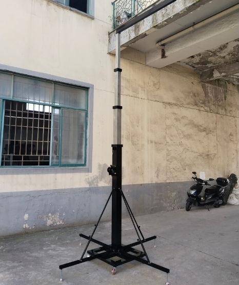 telescopic pole survey station 25 ft 30ft 40ft 50ft aluminum telescoping antenna mast hand crank