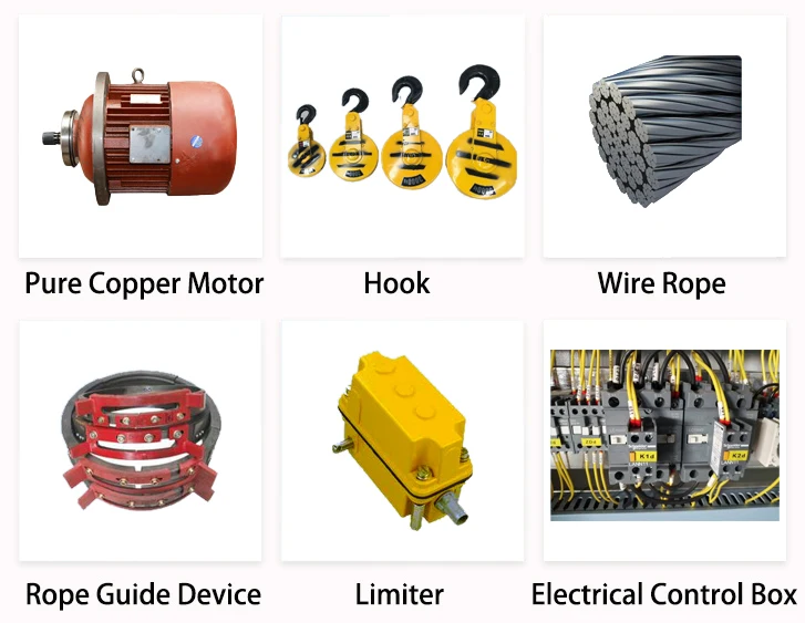 Heavy Duty 50 Ton Electric Wire Rope Hoist 20 Ton 30 Ton Overload protection for Mining Variable Speed Control Hoists