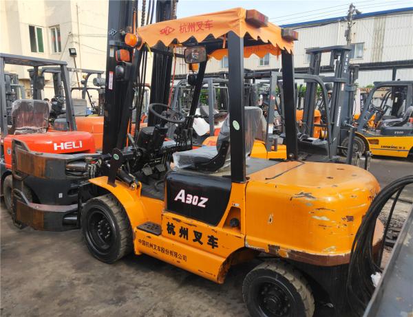                  Used China Hangzhou Manufactured Clamp Holder A30z Forklift in Excellent Working Condition with Amazing Price. Secondhand Hangzhou A30z Clip Forklift on Sale             