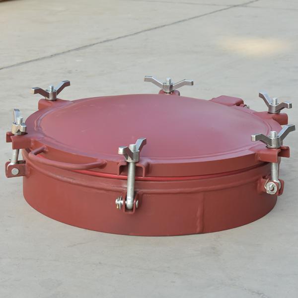 Corrosion Resistant DN500 Carbon Steel Quick Opening Manhole Cover For 90% Concentrated Sulfuric Acid