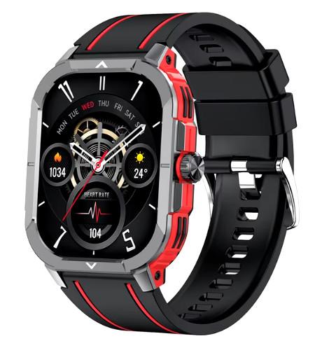 HK56 Reloj inteligente robusto de 2,06 pulgadas con pantalla de retina de 42 mm