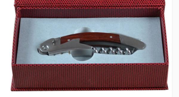 High QUnality Promotional gift wood stainless steel wood bottle opener corkscrews