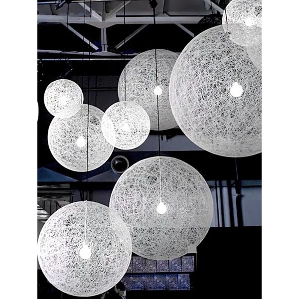 Loft Hanging Lamp Living Room Home Decoration Nordic Rattan Weaving Spherical Pendant light(WH-WP-145)