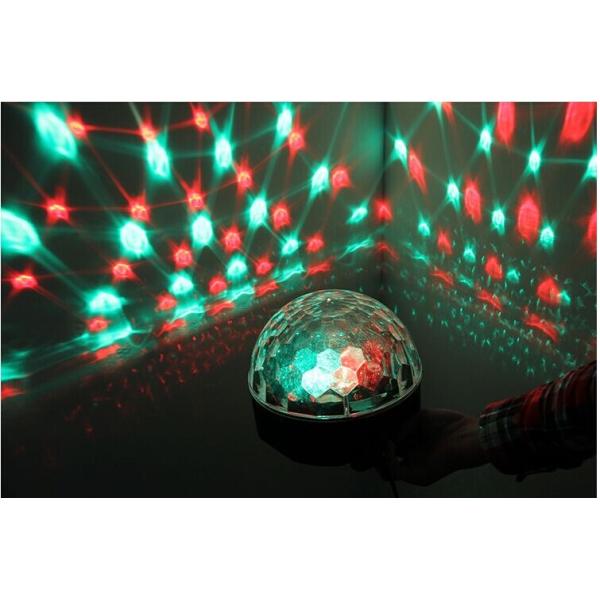 Disco DJ Stage LED Christmas Light Crystal Magic Ball Effect 6 Color / 3 Color