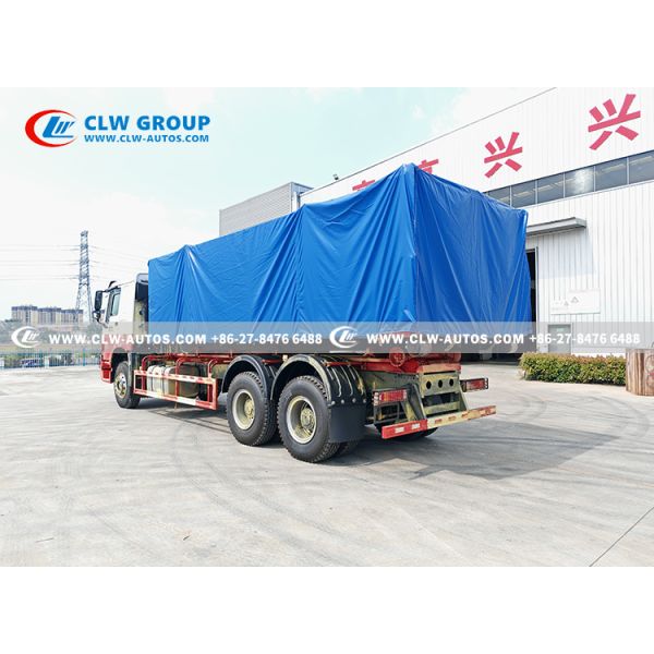 Sinotruk HOWO RHD 6x4 25-Ton Hook Lift Garbage Truck with Weichai 400HP Engine for Heavy-Duty Waste Collection