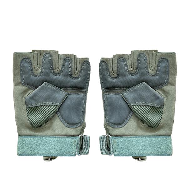 Cuidado y protección máximos Guantes de cuero de fibra microfibra antideslizante de medio dedo de muñeca dura