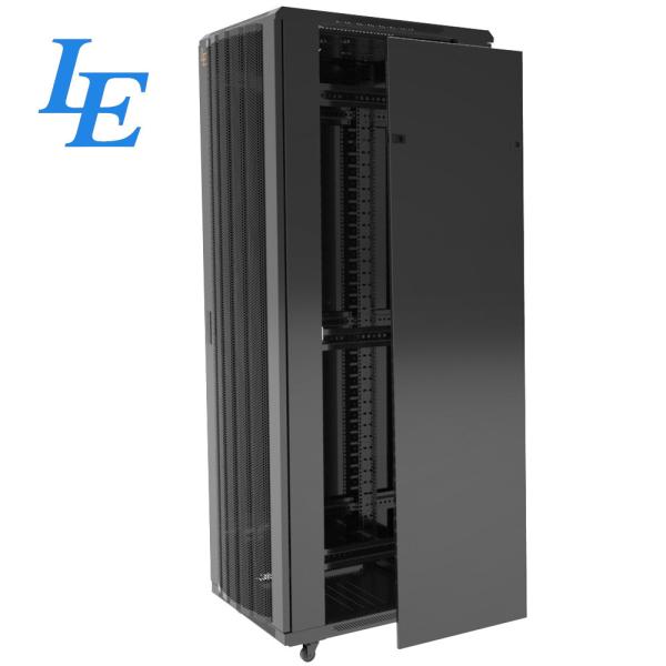 Locking Server Rack Cabinet Height 18U - 47U SPCC Cold Rolled Steel Material