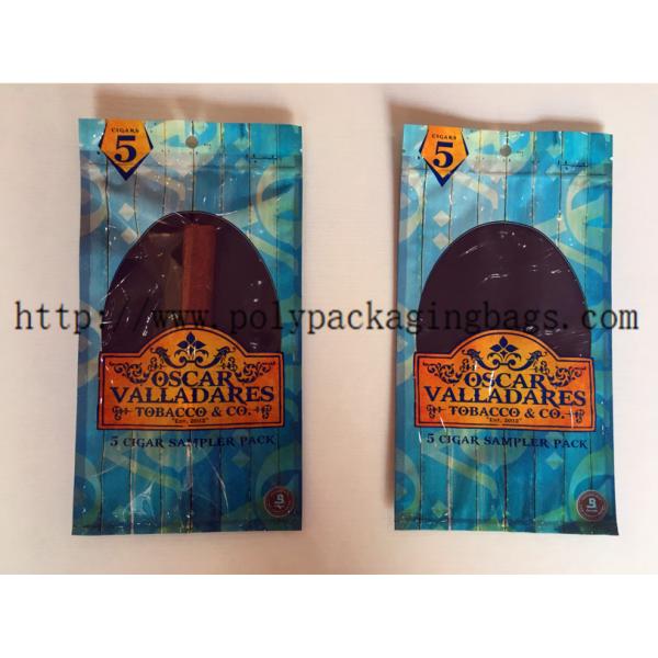 Humidified Cigar Pouches For Panatella / Perdomo Cigars / Cigars Packaging Wraps Cigar Humidor Bags