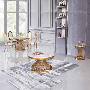 Mesa de jantar de aço redonda da mobília dos SS da sala de visitas com parte
