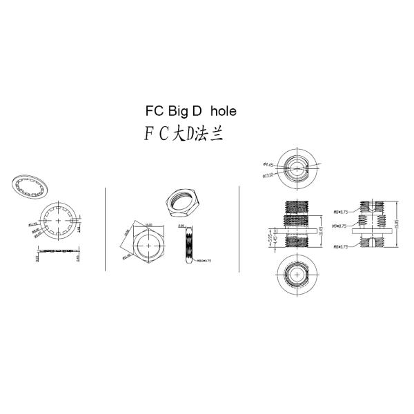 Переходник ФК УПК оптического волокна/тип рукав отверстия ФК АПК д тела металла СМ СС ИЛ< 0.2дБ керамический