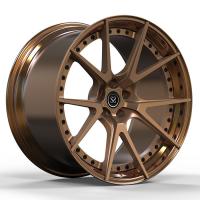 Porsch 992 Centre de serrure d'usine 20x9 et 21x11.5 Bronze brillant Jantes personnalisées 2 PC