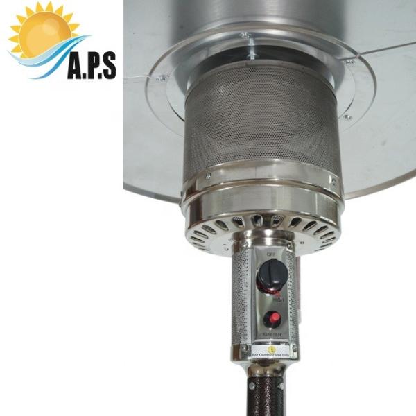 Grey Powder Coated Patio Heater Mushroom Gas Garden Heater China Factory Patio Gas Heater Flame Gas Heater With Table