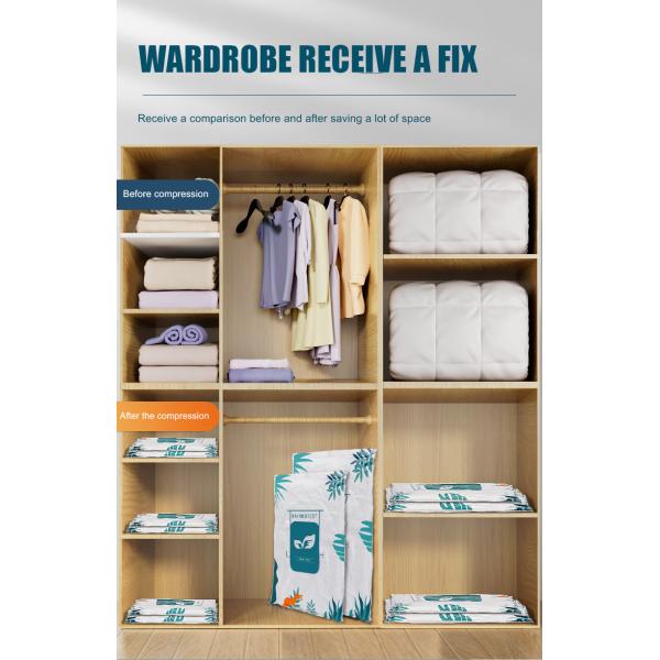 Ahorro de espacio Bolsas de sello de vacío para colchas de toda la temporada Logotipo impreso a medida y ahorre 75% de espacio