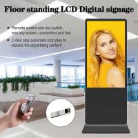 tótem digital del piso de 55 pulgadas del soporte del wifi de la pantalla táctil del quiosco del sinage de la exhibición de la señalización del lcd del jugador digital interior de la publicidad