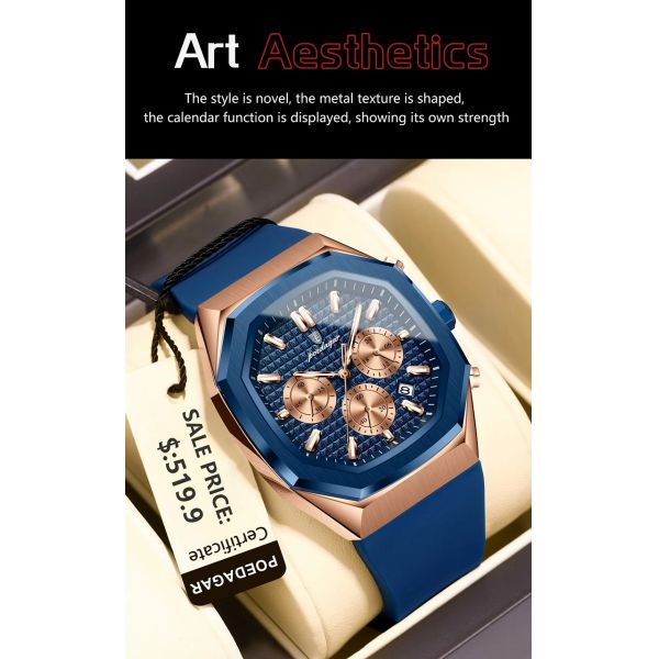 Waterproof Men's Quartz Watch · Silicone Strap | Luminous Dial - Direct from Chinese Manufacturer