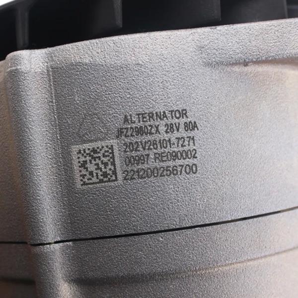202V26101-7271 Générateur de moteur de camion 28V 80A Pour Sinotruk Sitrak Man Mc11 Mc13 MAN TGA D2676