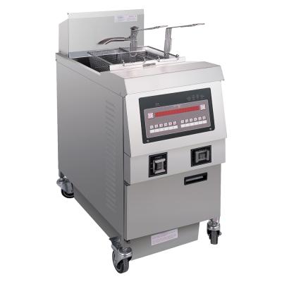 Panel de computadora eléctrica digital con filtración de aceite Una olla Dos cestas Abrir freidora