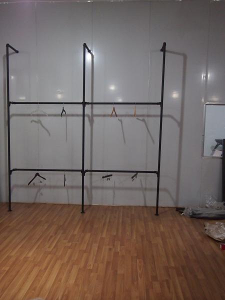 High Strength Pipe Rack And Wall Display Fixtures Easy Installation