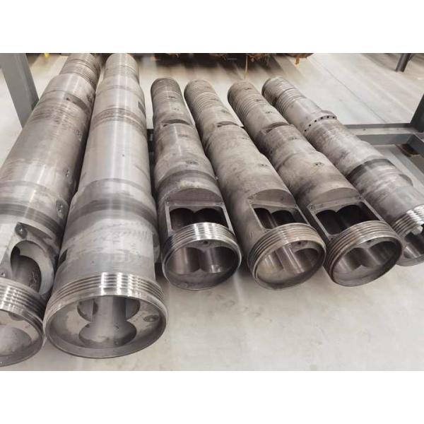 Conical Twin Screw and Barrel with Customizable Barrel Length, HV900-1000 Surface Hardness, and 150kg/h Max Output Capacity