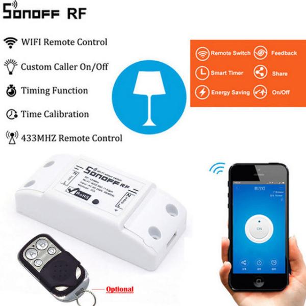 Sonoff WiFi Home With RF Receiver Remote Control Wireless Smart Timing Switch