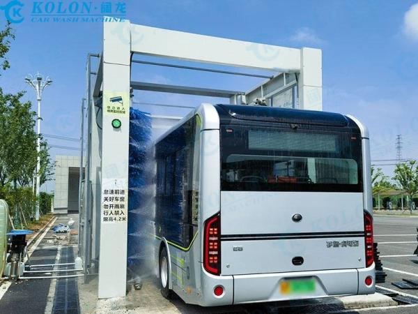 KOLON Unlimited Washing Length Automatic Bus Cleaning Machine Controlled by PLC System