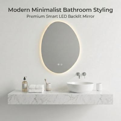 Kingstin Premium Asymmetrical Smart LED Bathroom Mirror | Motion Sensor & Anti