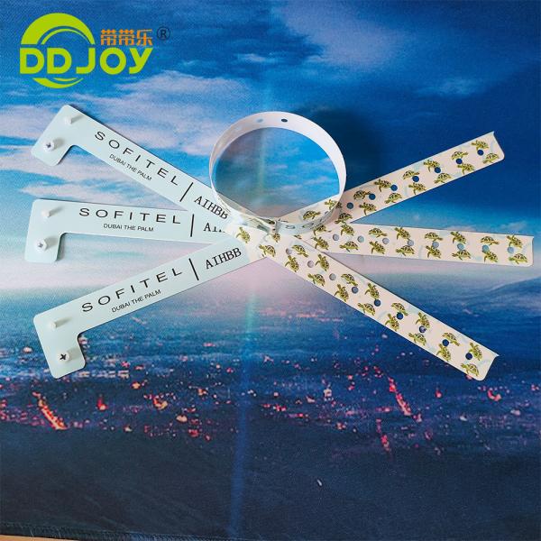 Festival Party Supply One Time Waterproof Numbered Identification Wristband for Events