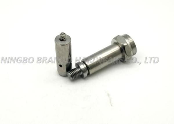 14.3mm Tube Out Diameter Solid Solenoid Stem/NBR Circular Truncated Cone Bottom Seat