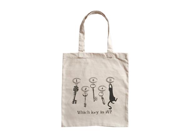 Calico Promotional Shopping Canvas Bag Fashionable Printing 37*40 CM Size
