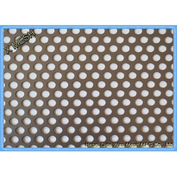 Round Hole Hot Dipped Galvanized Decorative Perforated Metal Panels Mild Steel / Carbon Steel