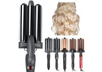O cabelo profissional de três tambores oscila com exposição da temperatura do LCD