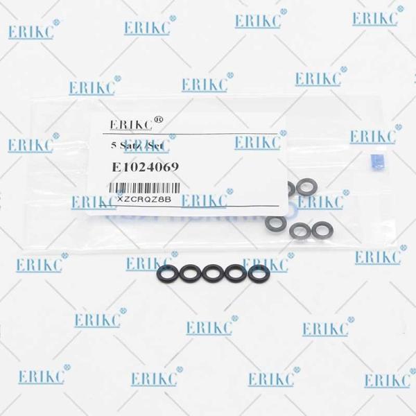 ERIKC Sealing Ring T and L Shape Return Pipe Joint Rubber Black Sealing Ring for Denso/Bosh