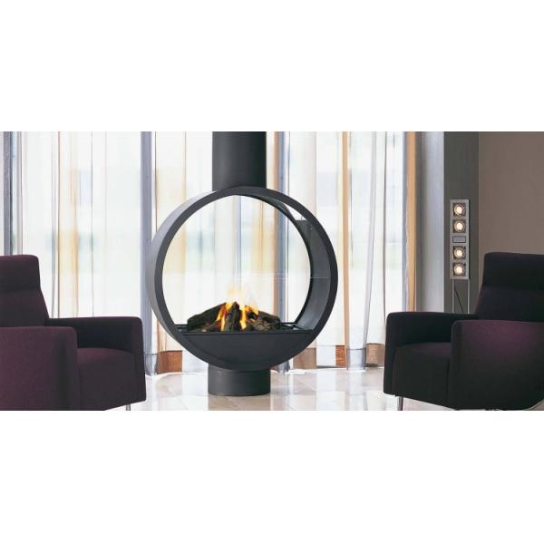 Камин крытой декоративной деревянной горящей плиты Европы Freestanding стальной