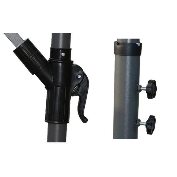 Big Luxury Square Cantilever Patio Umbrellas , Sun Garden Umbrella Parasols