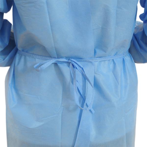 Economical Disposable Medical  PP Isolation Gown Knit Cuff for Hospitals