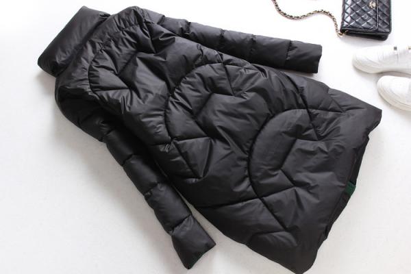 Warm Fashion Long Womens Winter Jackets And Coats Flat Pack With Plastic Bag