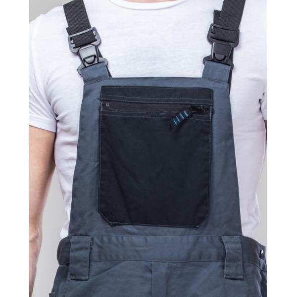 Dark Gray Heavy Duty Work Suit Work Wear Jackets And Pants With Zipper Closure