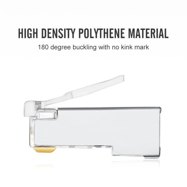 tomada do protetor Cat5e do ftp do conector dos ethernet do conjunto de cabo RJ45 da rede 8C