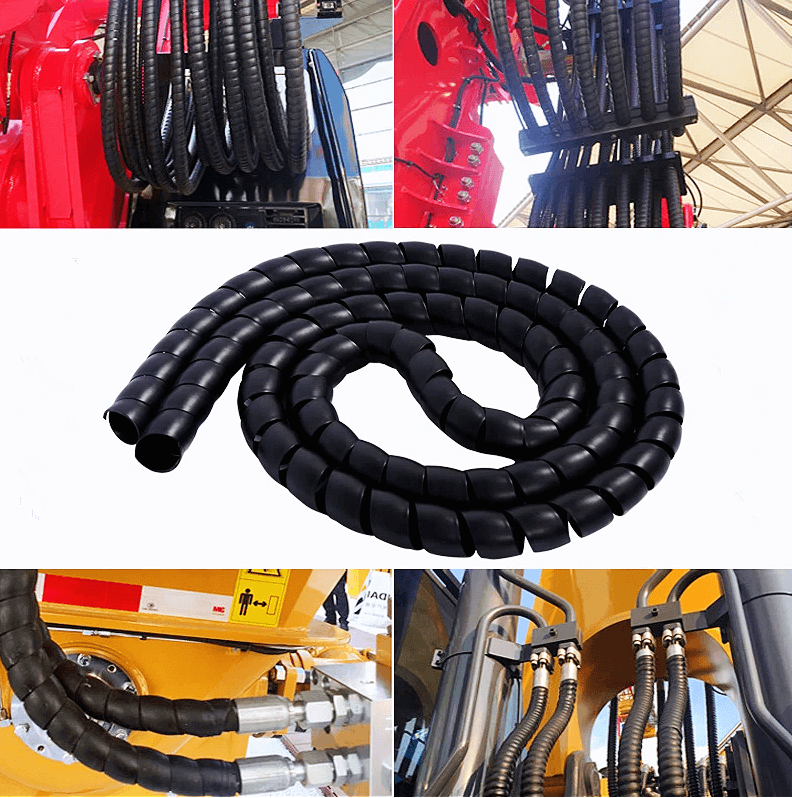 Colorful Plastic Protection Spiral Sleeve for Hose Guard Wrap / Hose Guard / Cablepiral Wrap