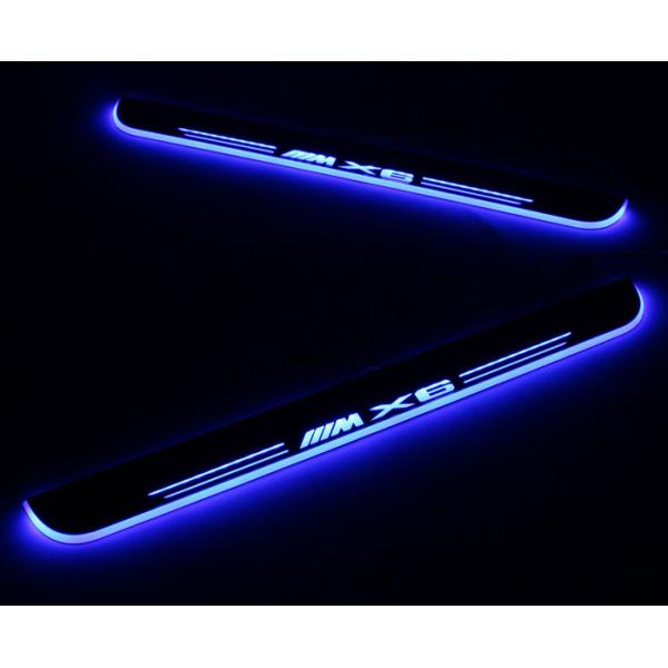 BMW X6 35i 40i 50i M50d Car accessory LED moving door scuff led lights