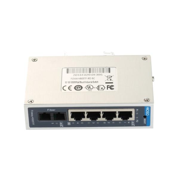 4 Rj45 Ports 1 Fiber Port Gigabit Din Mount Ethernet Switch , Din Rail Managed Switch