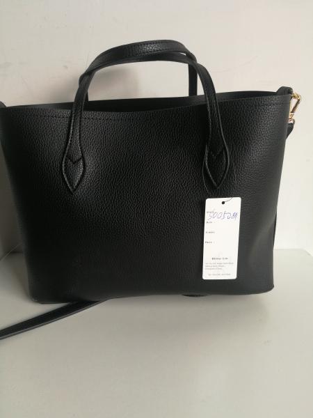 Women handbag classic black colour with tassel and small purse onside shoulder bag for ladies bag