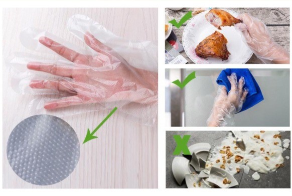 Food Grade Disposable Gloves with Customized Thickness and Exclusive Customization
